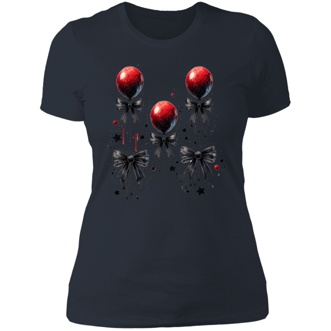 Red Balloons Ladies' Boyfriend T-Shirt