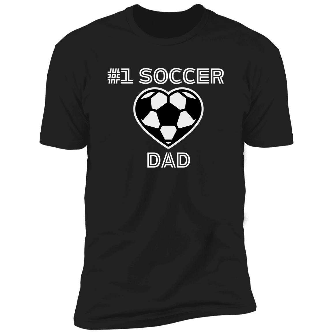 #1 Soccer Dad - White