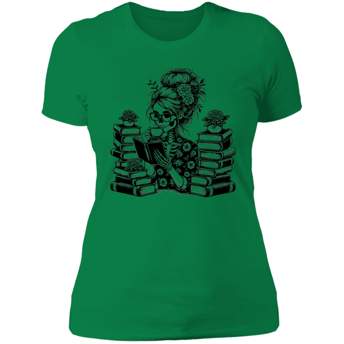 Book Skull Ladies' Boyfriend T-Shirt