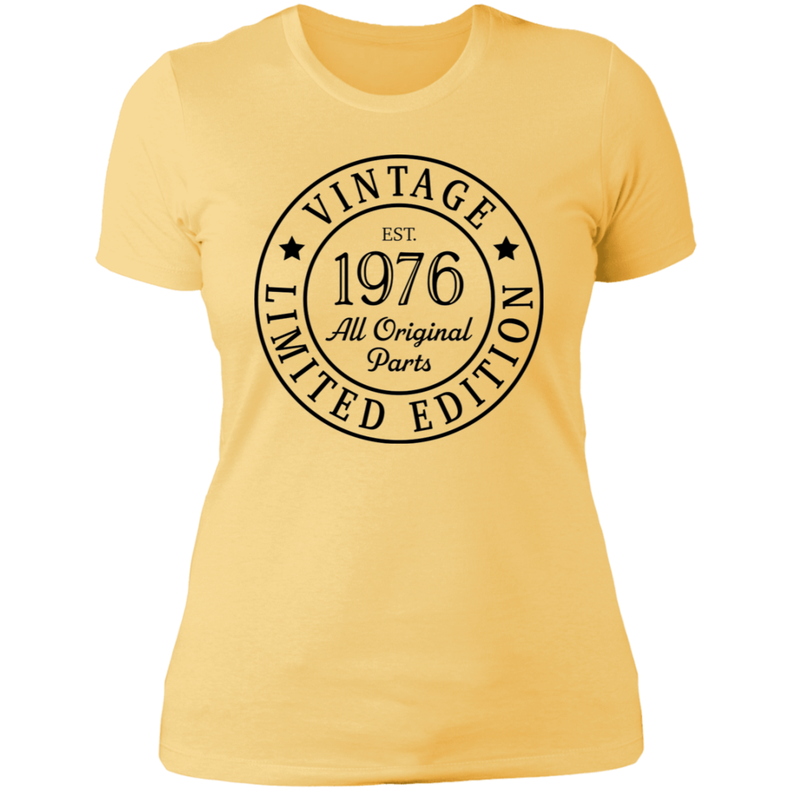 Vintage 1976 Limited Edition Ladies' Boyfriend T-Shirt