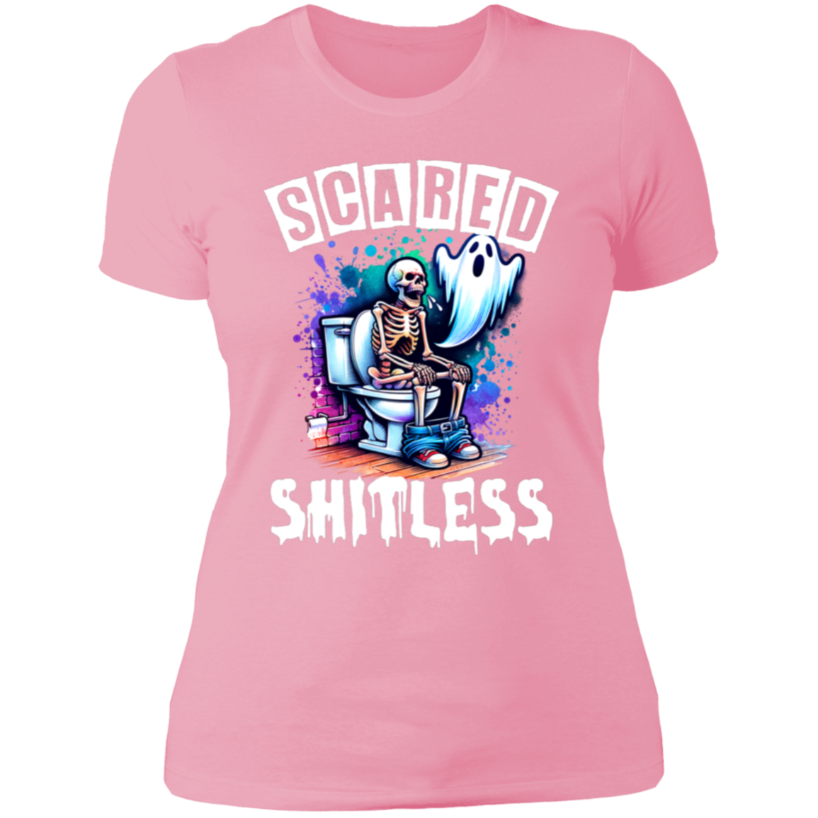 Scared Shitless Ladies' Boyfriend T-Shirt