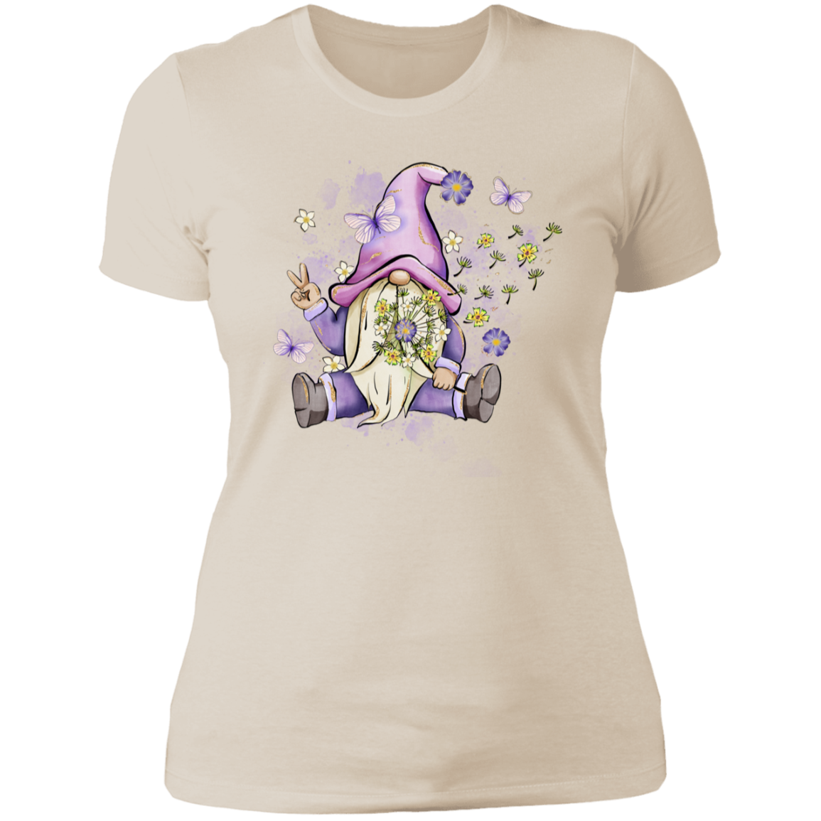 Gnome Flower-Women T-shirt