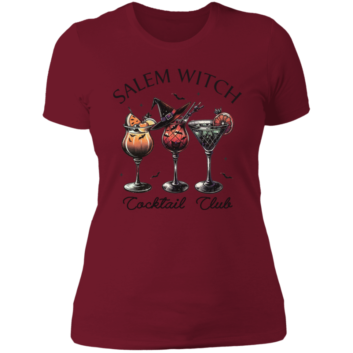 Salem Witch Cocktail Club Ladies' Boyfriend T-Shirt