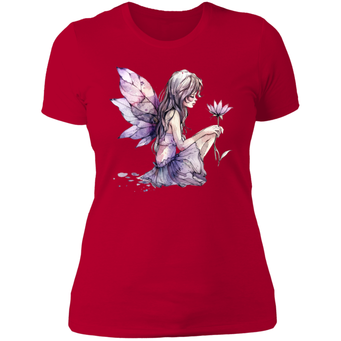 Sitting Fairy Ladies' Boyfriend T-Shirt