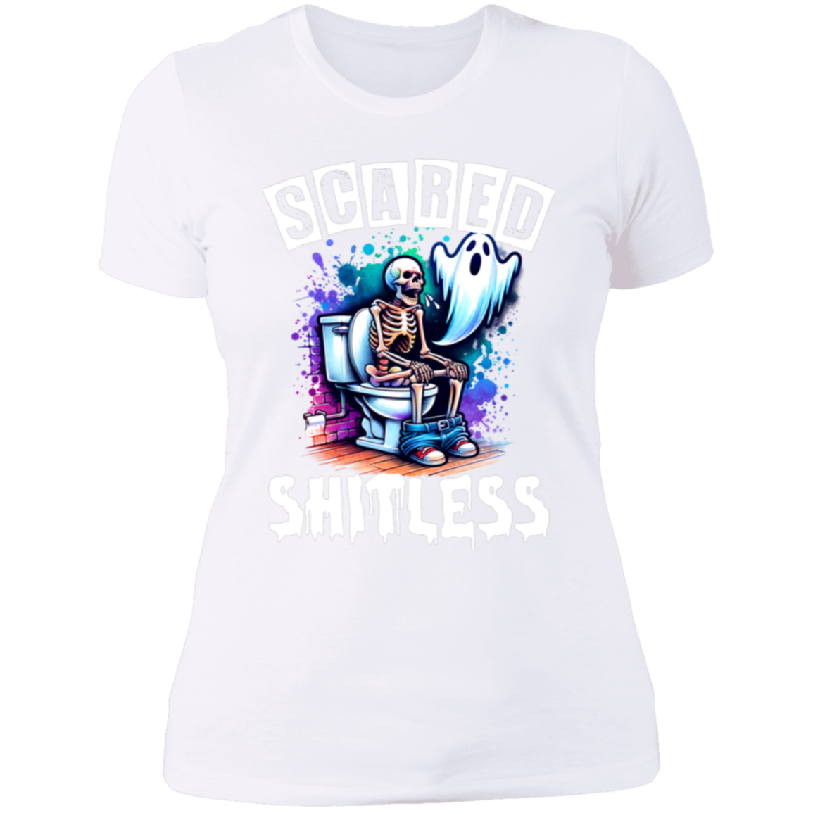 Scared Shitless Ladies' Boyfriend T-Shirt