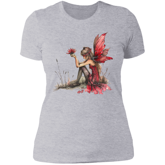 Sitting Fairy Ladies' Boyfriend T-Shirt