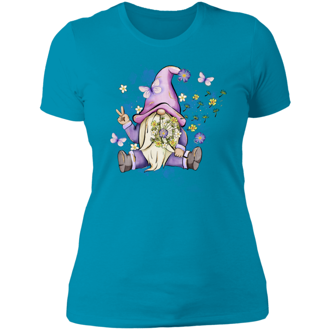 Gnome Flower-Women T-shirt