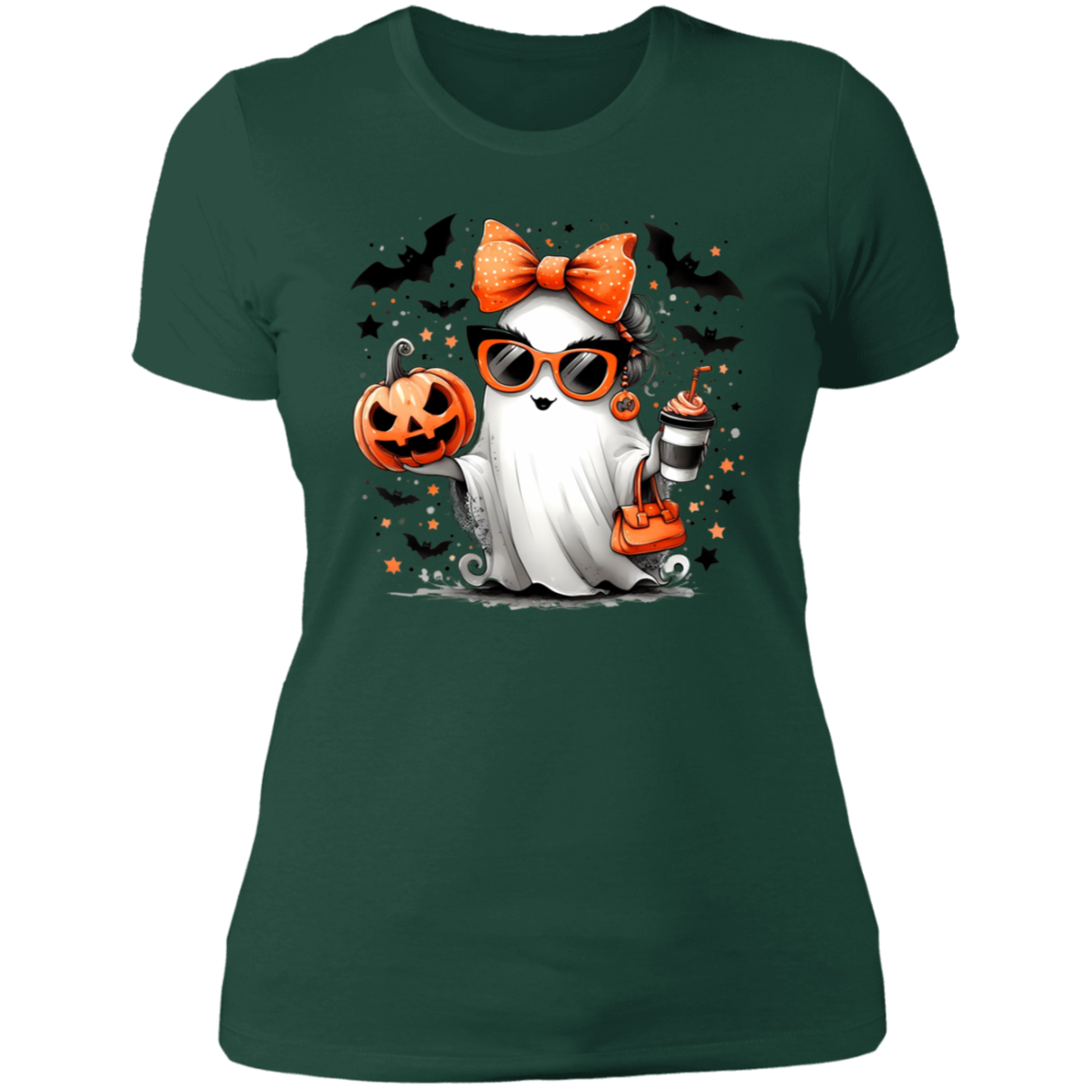 Coffee Ghost Ladies' Boyfriend T-Shirt