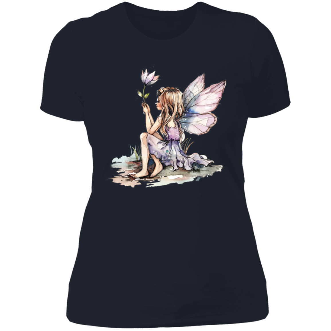 Sitting Fairy Ladies' Boyfriend T-Shirt