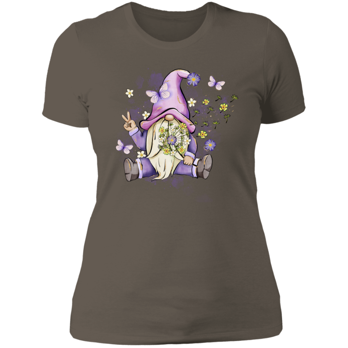 Gnome Flower-Women T-shirt