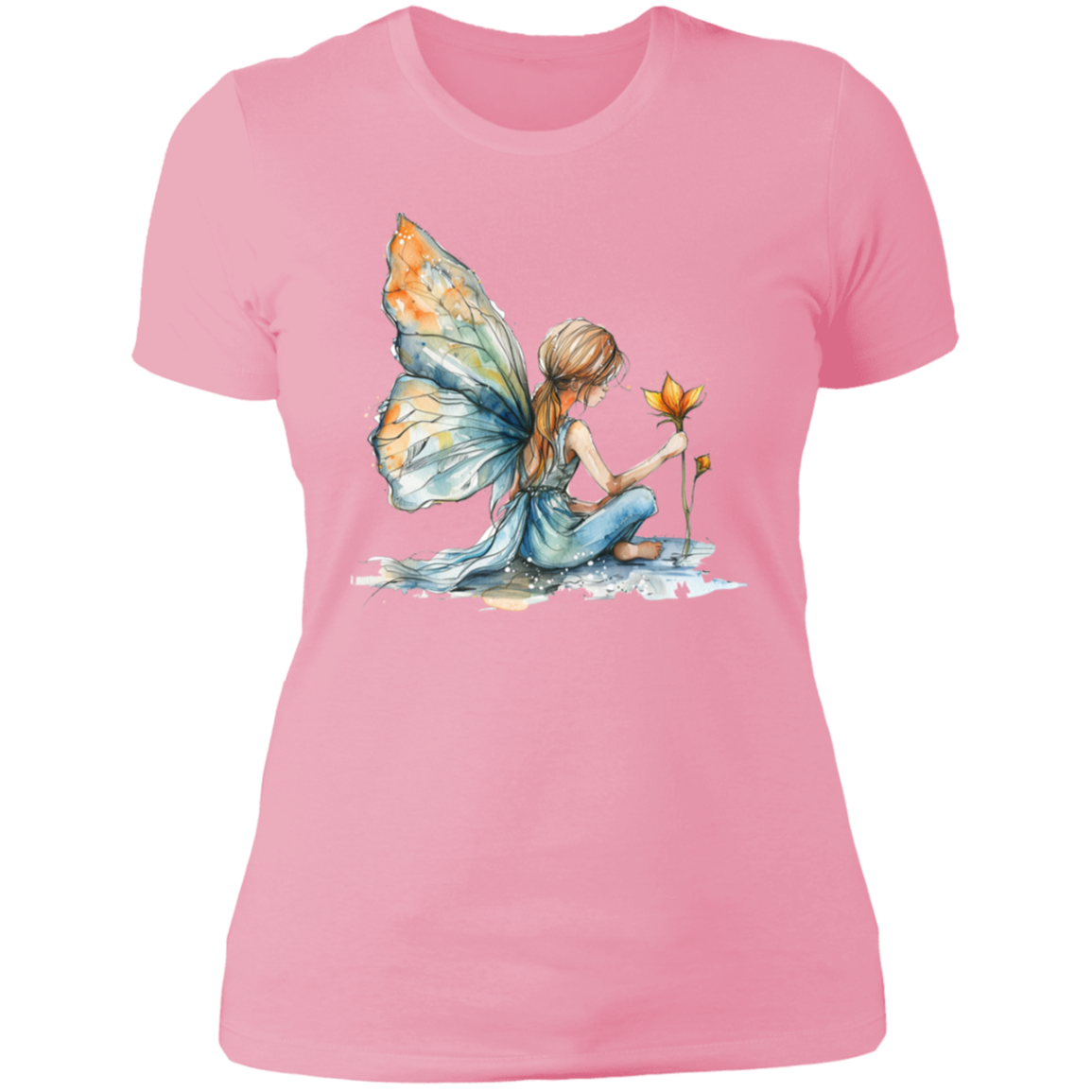 Sitting Fairy Ladies' Boyfriend T-Shirt