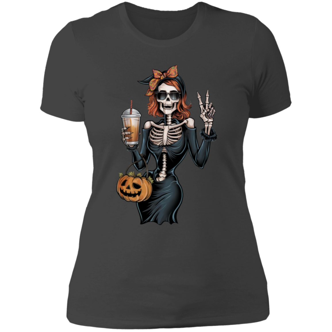 Vintage Fall Skeleton Ladies' Boyfriend T-Shirt