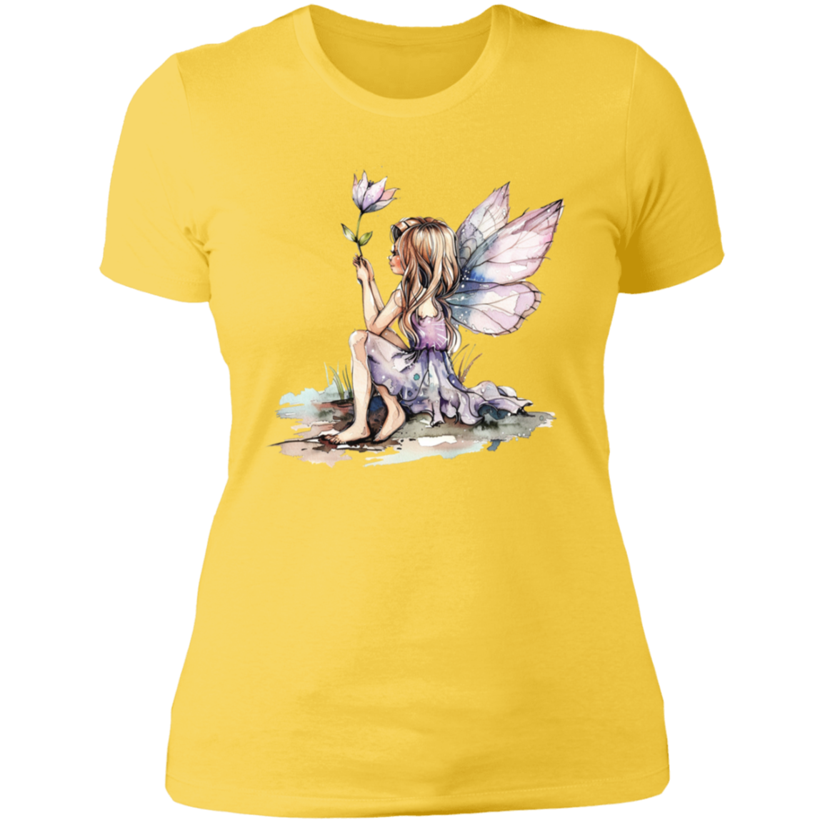 Sitting Fairy Ladies' Boyfriend T-Shirt