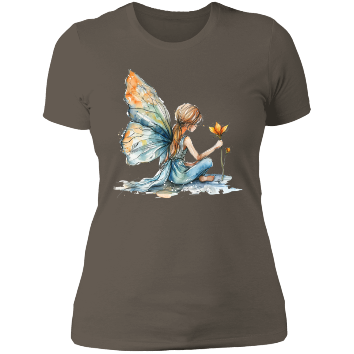 Sitting Fairy Ladies' Boyfriend T-Shirt