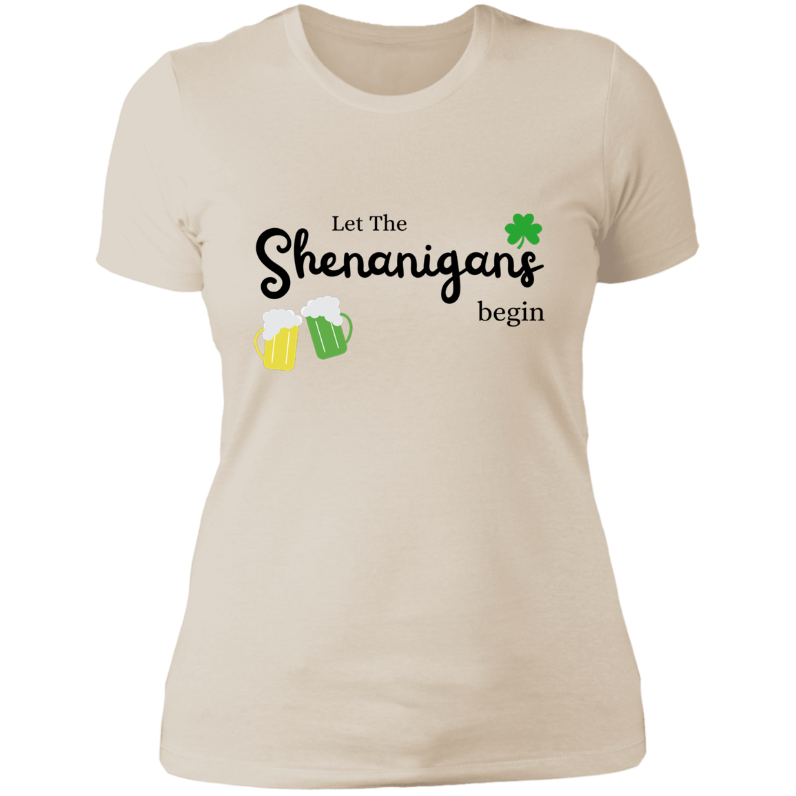 Ladies' Boyfriend T-Shirt - Let The Shenanigans Begin