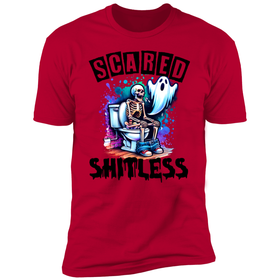 Scared Shitless Premium Short Sleeve T-Shirt