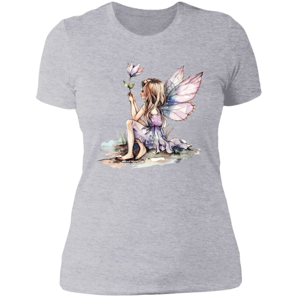 Sitting Fairy Ladies' Boyfriend T-Shirt