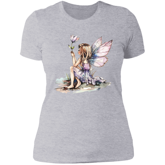 Sitting Fairy Ladies' Boyfriend T-Shirt