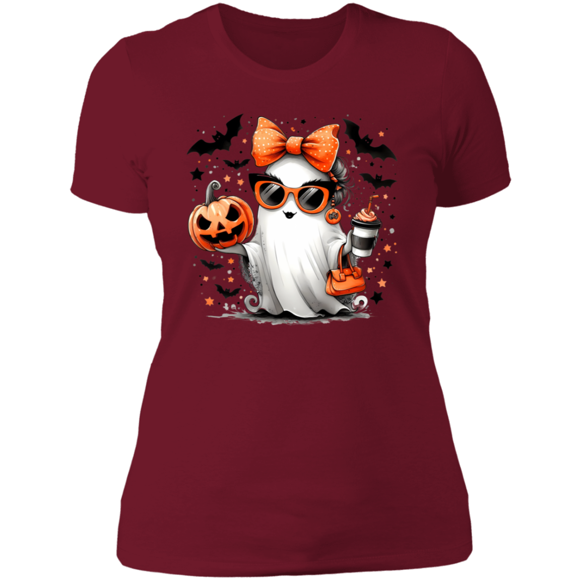 Coffee Ghost Ladies' Boyfriend T-Shirt