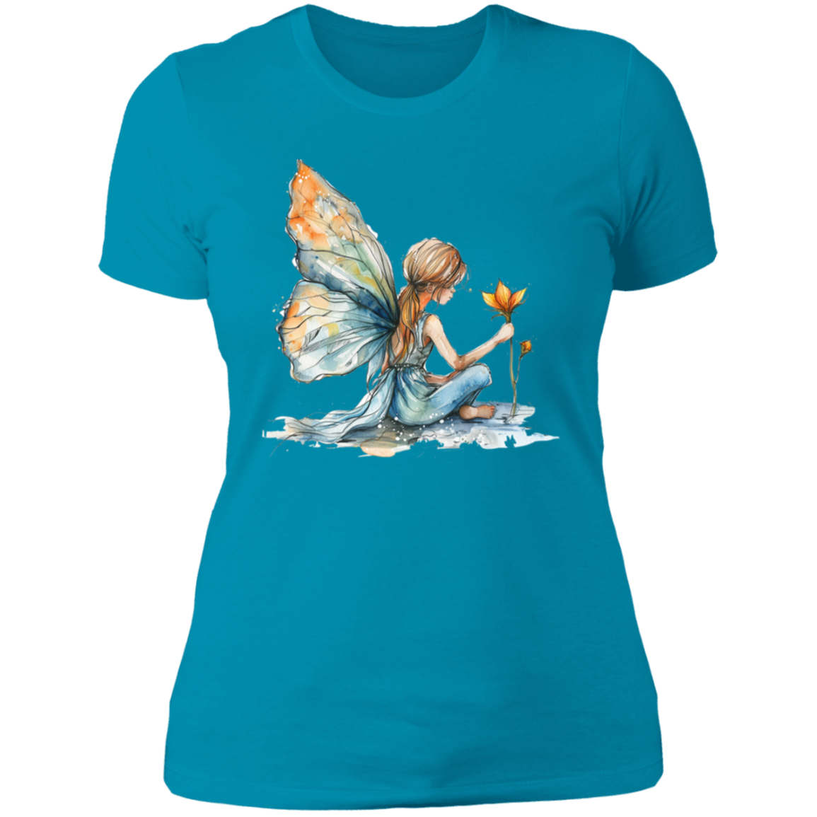 Sitting Fairy Ladies' Boyfriend T-Shirt