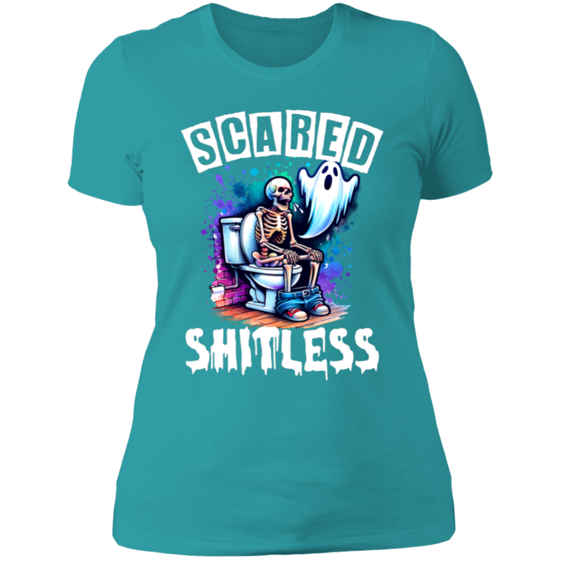 Scared Shitless Ladies' Boyfriend T-Shirt