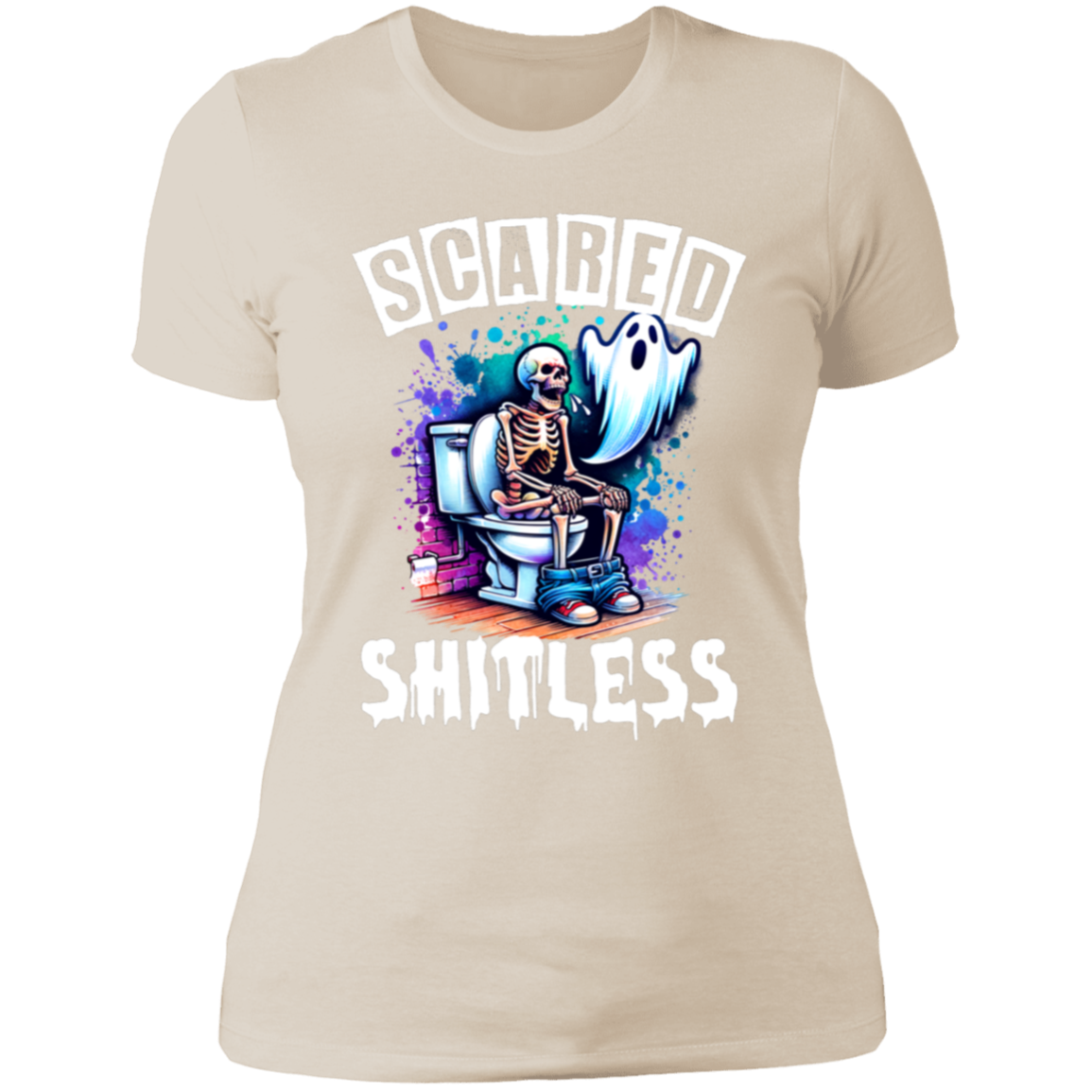 Scared Shitless Ladies' Boyfriend T-Shirt