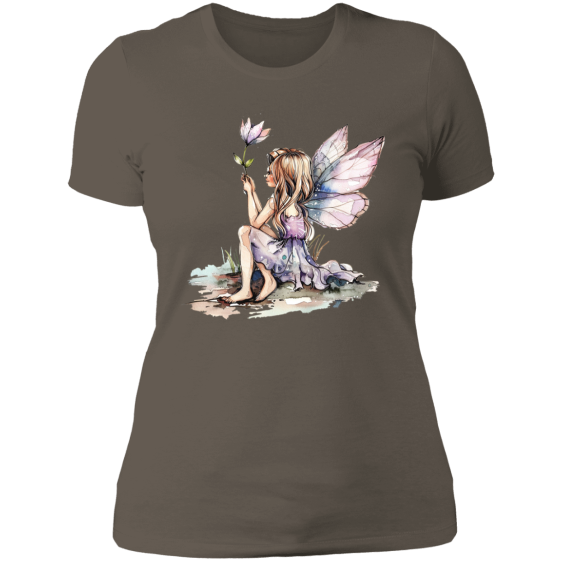 Sitting Fairy Ladies' Boyfriend T-Shirt