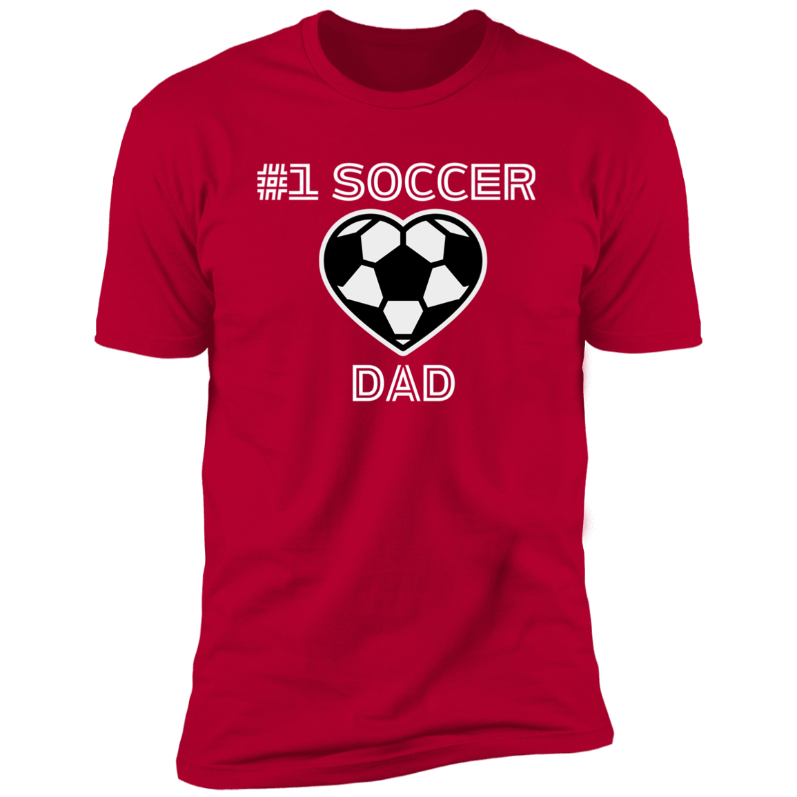 #1 Soccer Dad - White