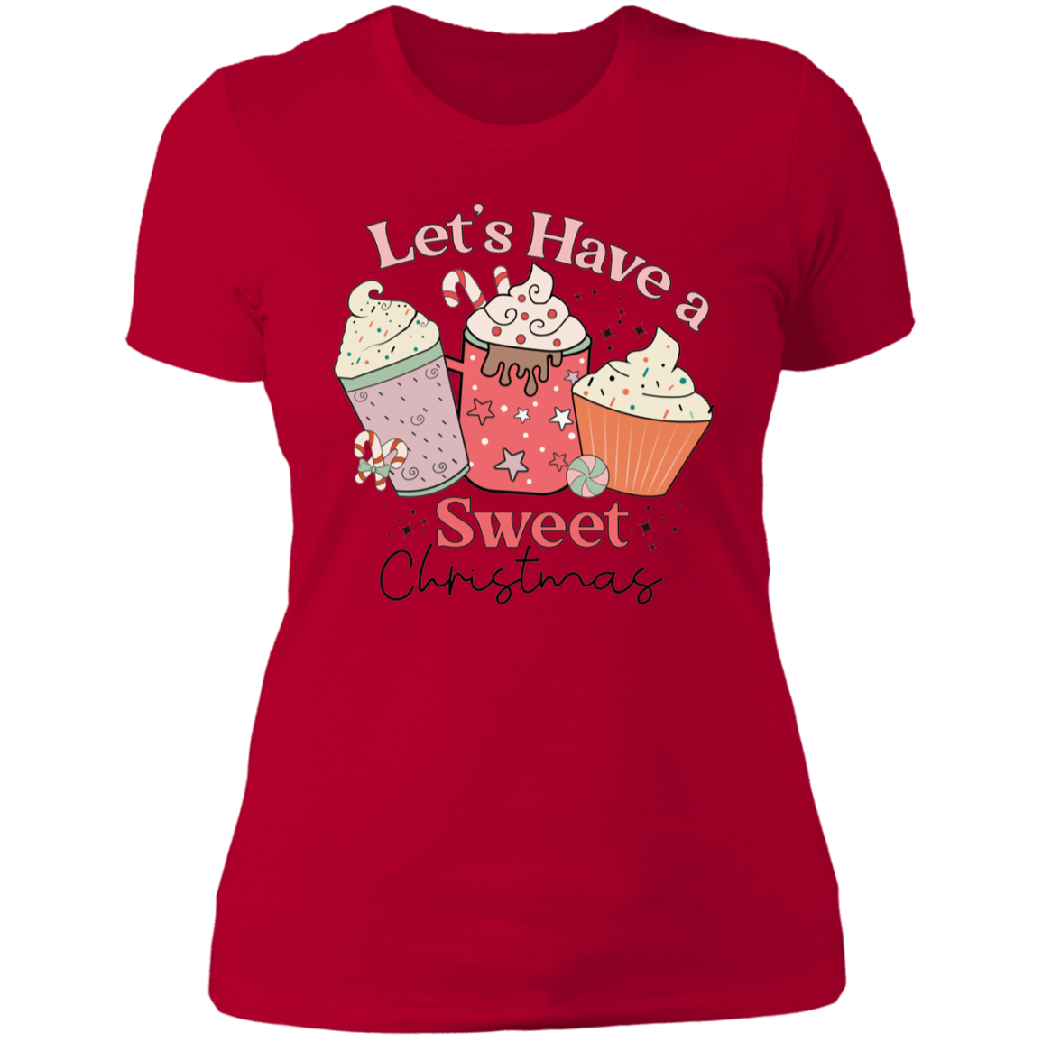 Let’s Have a Sweet Christmas Ladies' Boyfriend T-Shirt