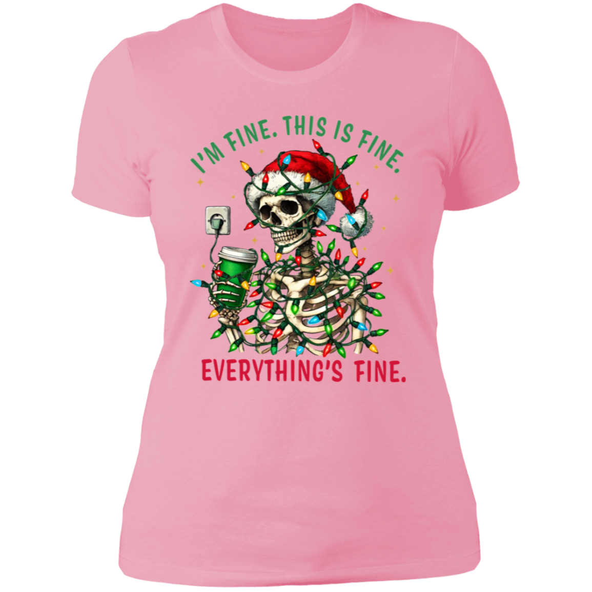 I'm Fine..... Ladies' Boyfriend T-Shirt