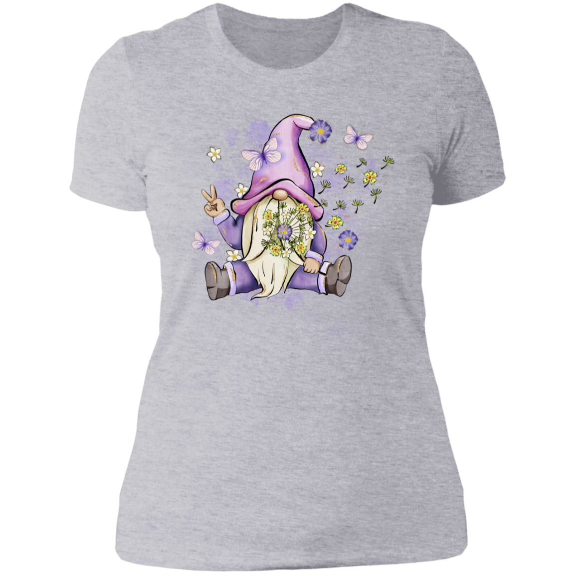 Gnome Flower-Women T-shirt