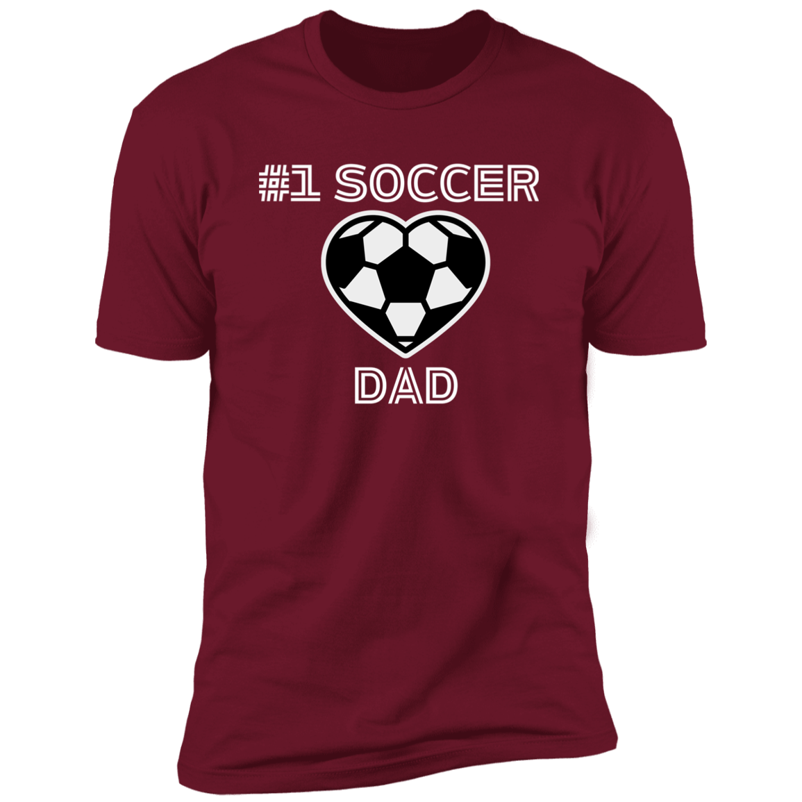 #1 Soccer Dad - White