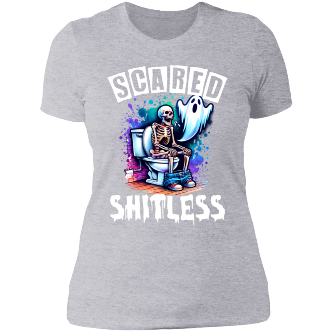 Scared Shitless Ladies' Boyfriend T-Shirt