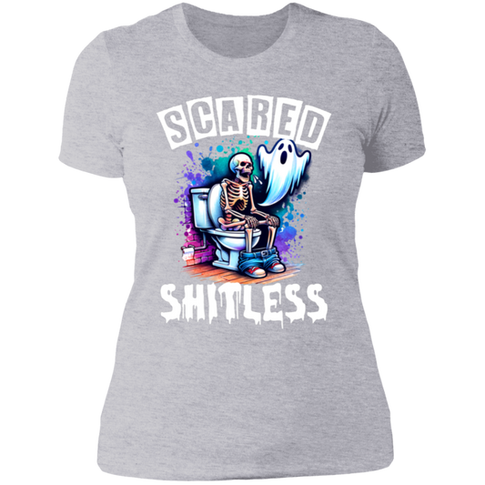 Scared Shitless Ladies' Boyfriend T-Shirt