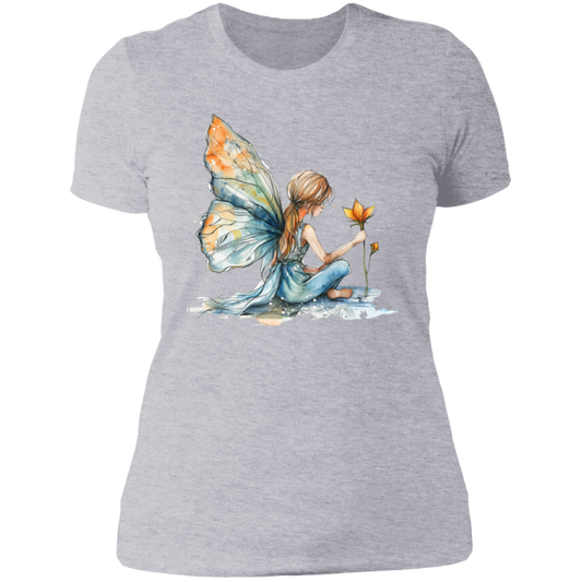 Sitting Fairy Ladies' Boyfriend T-Shirt