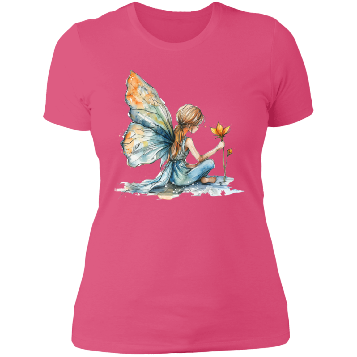 Sitting Fairy Ladies' Boyfriend T-Shirt