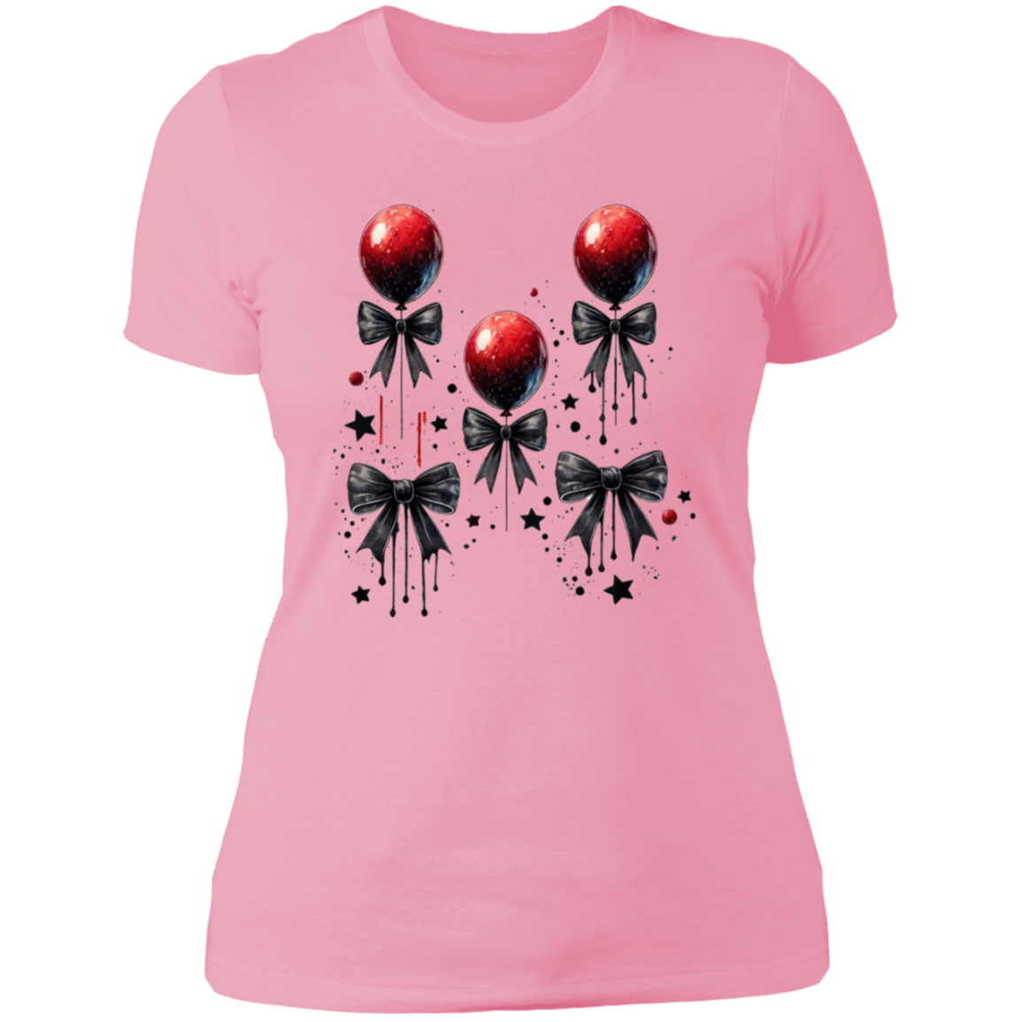 Red Balloons Ladies' Boyfriend T-Shirt