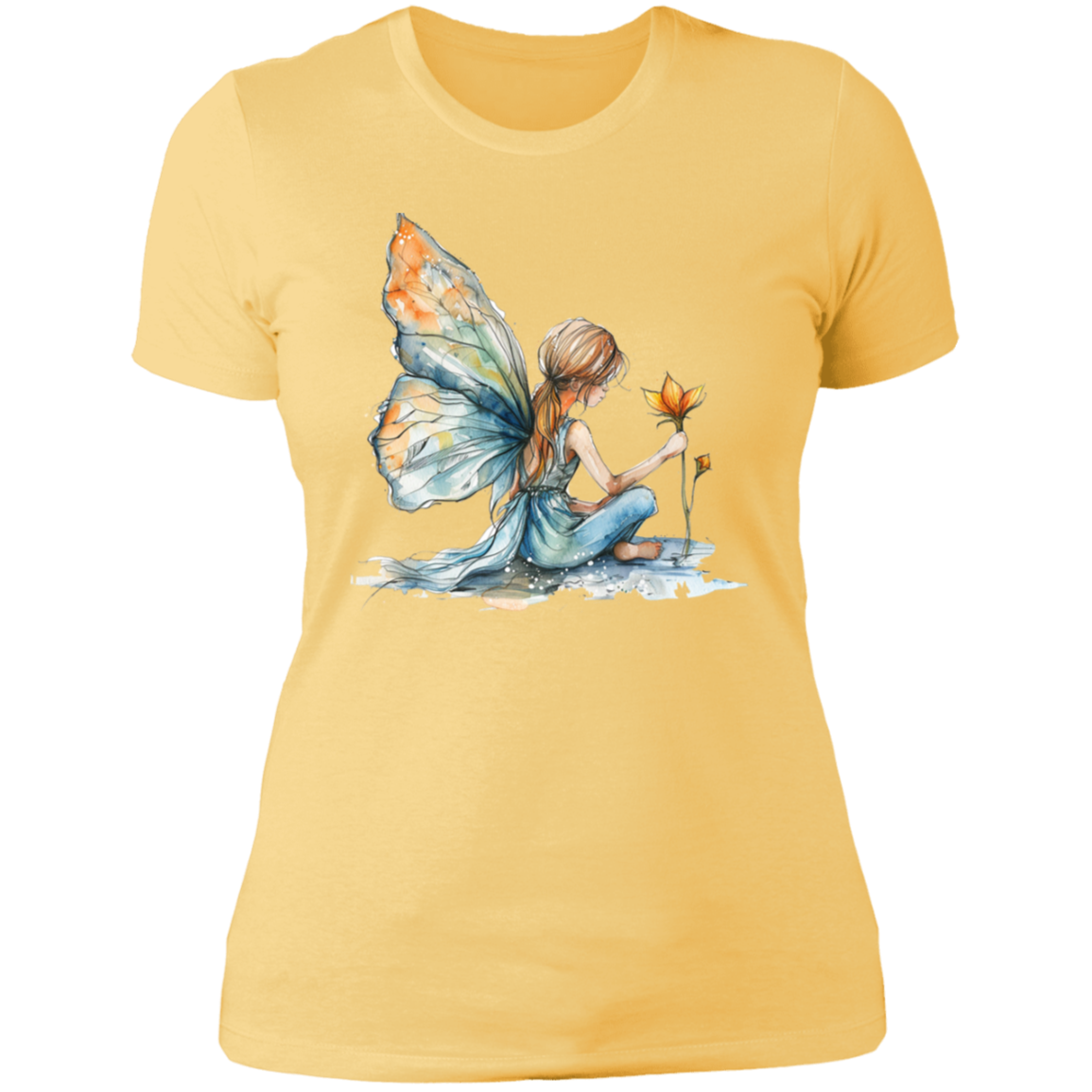 Sitting Fairy Ladies' Boyfriend T-Shirt