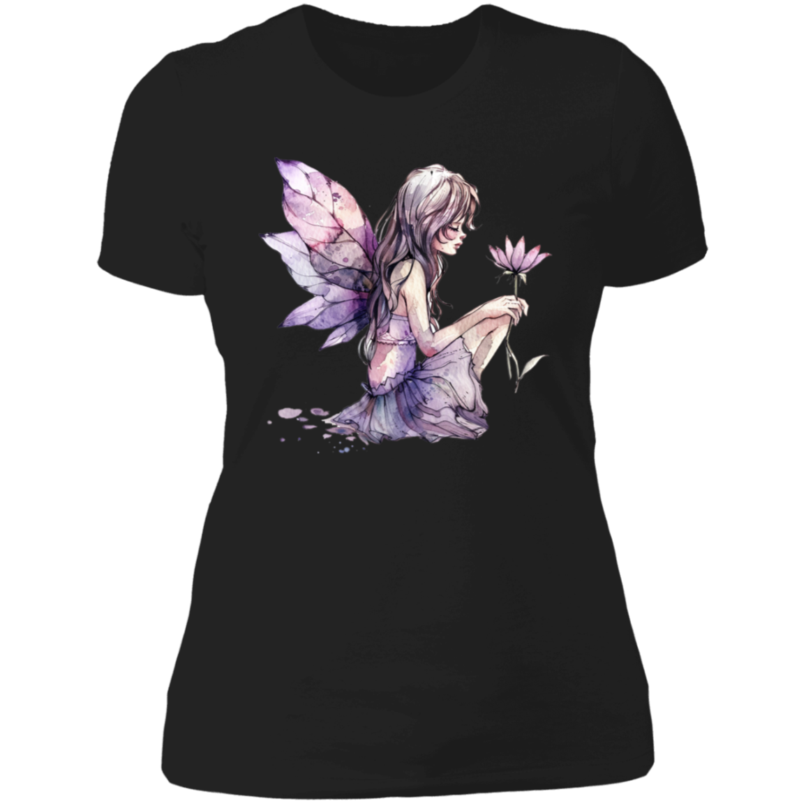 Sitting Fairy Ladies' Boyfriend T-Shirt