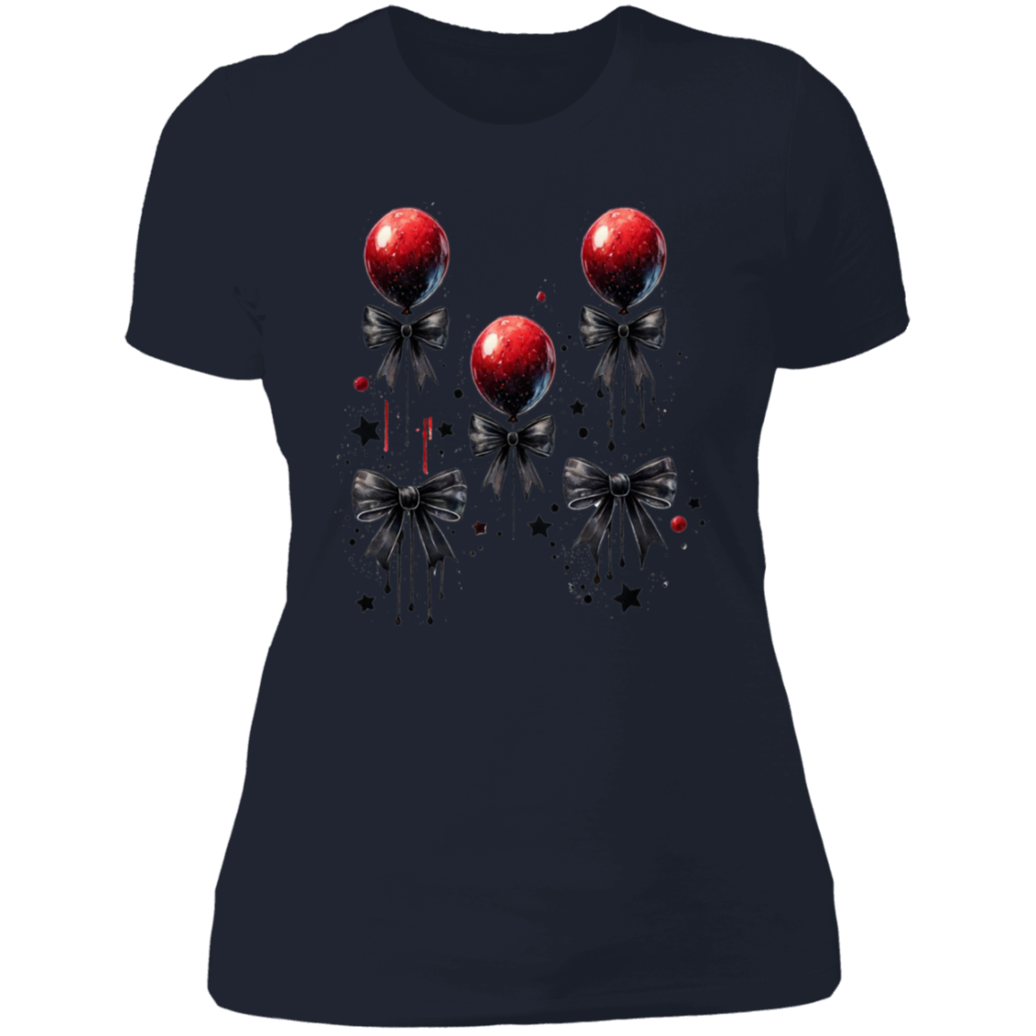 Red Balloons Ladies' Boyfriend T-Shirt