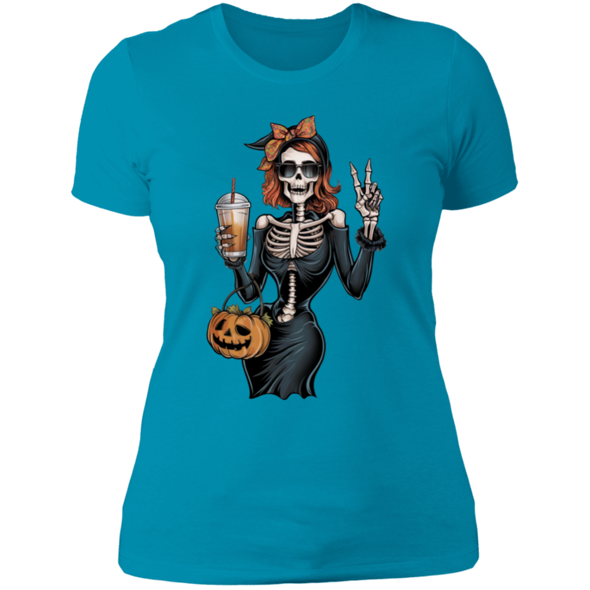 Vintage Fall Skeleton Ladies' Boyfriend T-Shirt