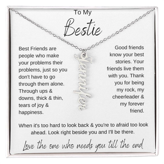 To My Bestie- Personalized Name Necklace