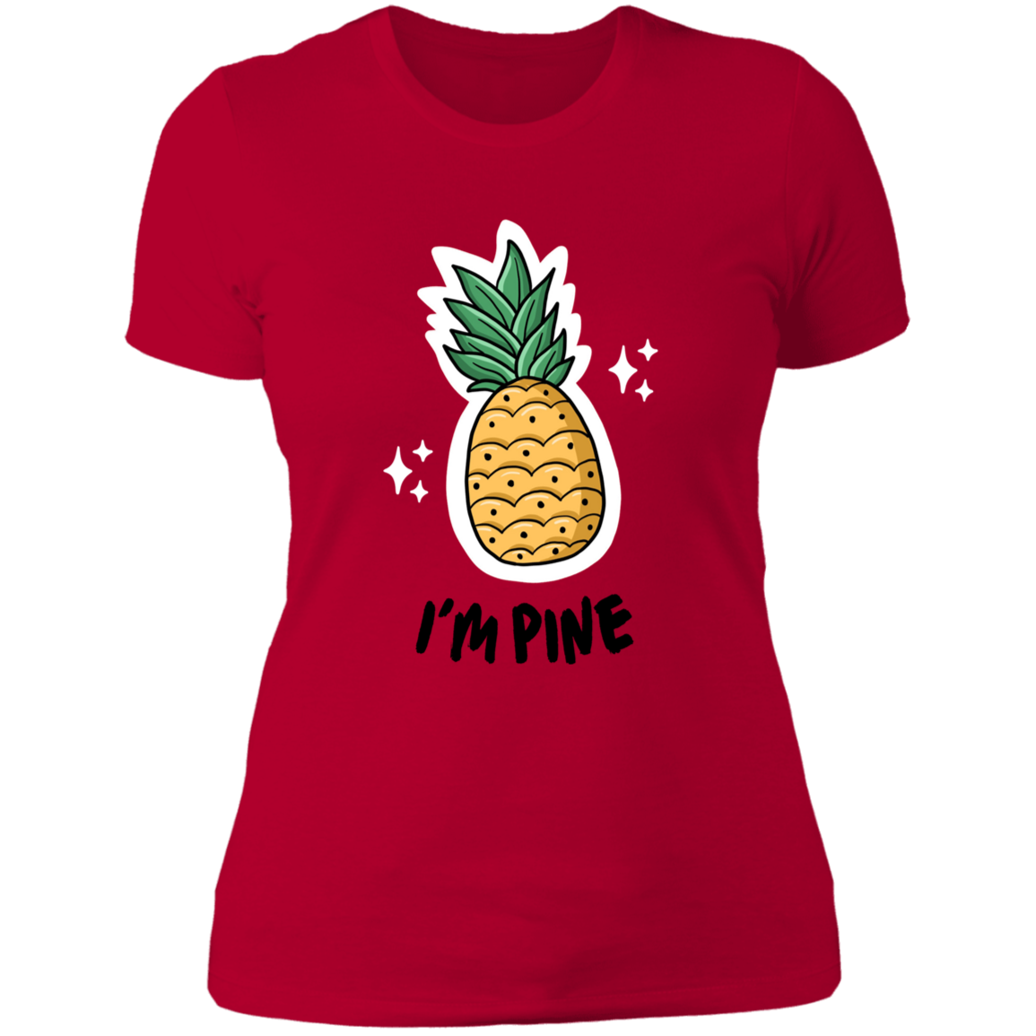 I'm Pine -Women Vneck Shirt