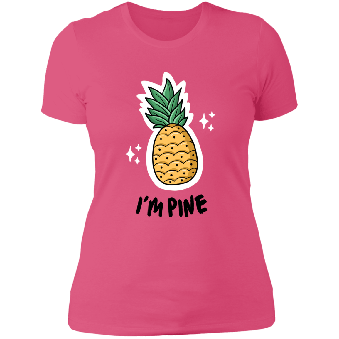 I'm Pine -Women Vneck Shirt