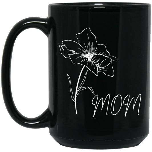 Mom Black Mug