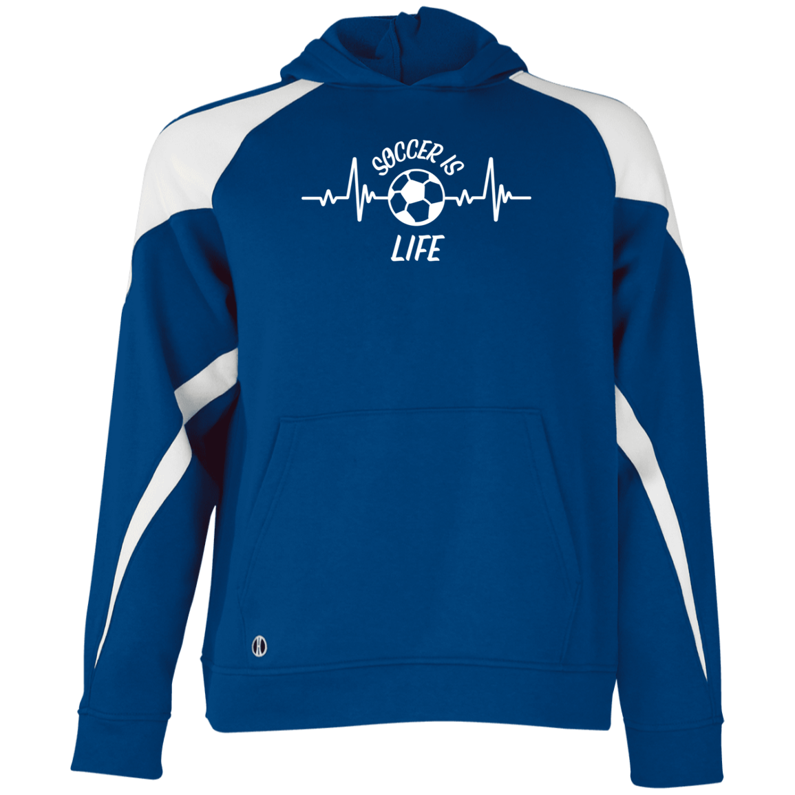 Youth Athletic Colorblock Fleece Hoodie