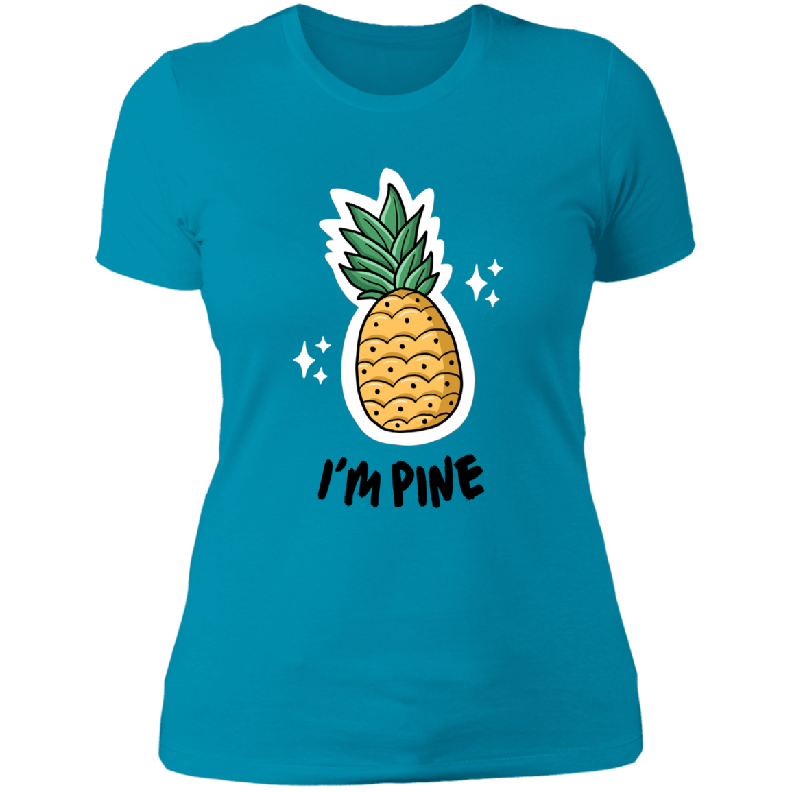 I'm Pine -Women Vneck Shirt