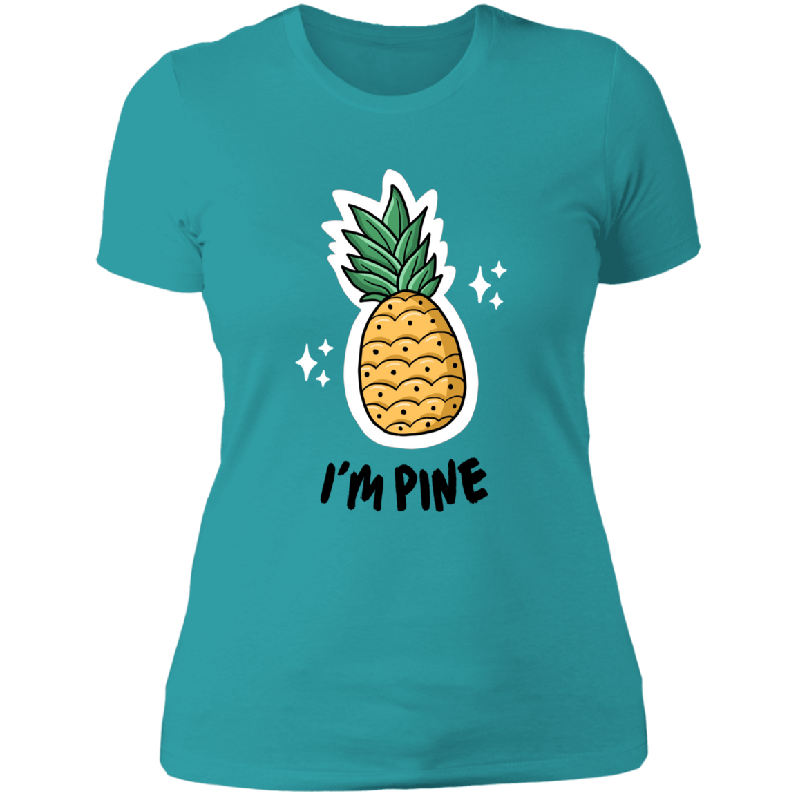 I'm Pine -Women Vneck Shirt