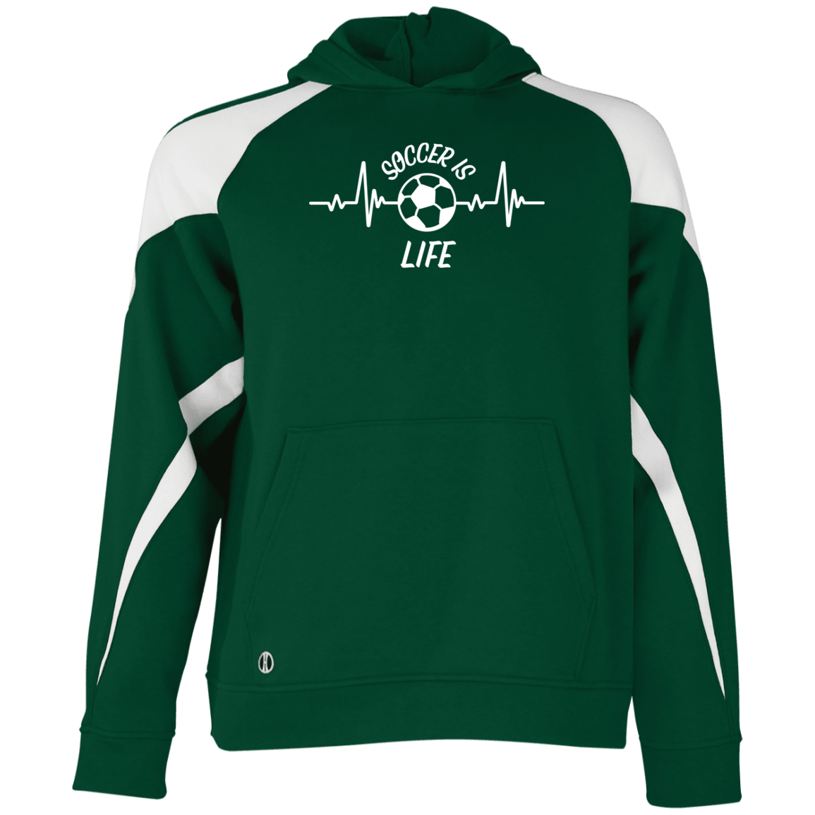 Youth Athletic Colorblock Fleece Hoodie