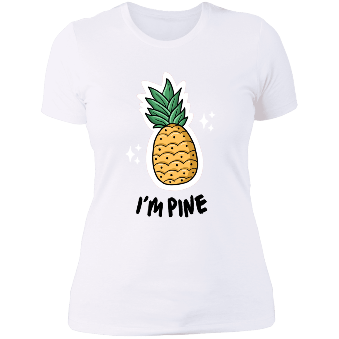 I'm Pine -Women Vneck Shirt